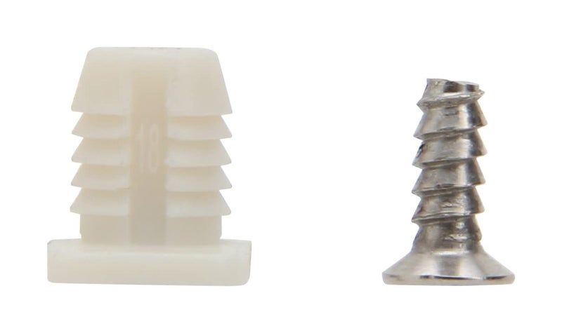 Silverline 8mm Plastic Hinge Dowel Inserts with Screws, 50 Pcs - Image 2